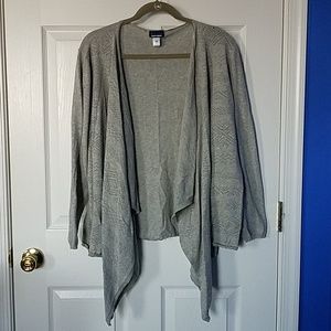 NWOT Basic Editions Waterfall Cardigan